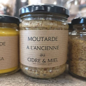 Moutarde ancienne Cidre & Miel 200g