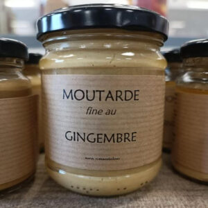 Moutarde fine au gingembre 200g