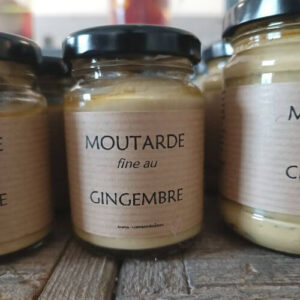 Moutarde fine au gingembre 90g