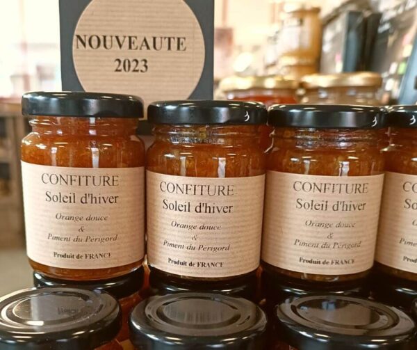 Confiture Soleil d'hiver - Orange douce et piment du Périgord