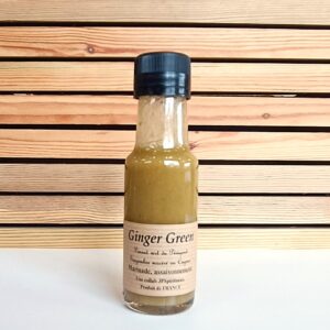Bouteille de sauce Ginger Green au piment vert du Périgord et gingembre