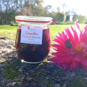Compotine pomme myrtille menthe 180g
