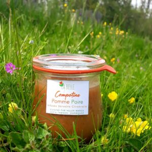 Compotine pomme poire infusée à la verveine citronnelle 180g