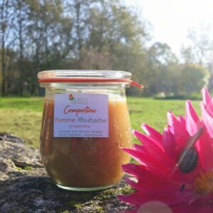 Compotine pomme rhubarbe gingembre 180g