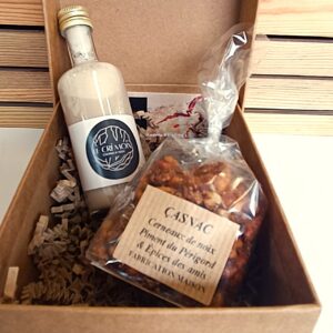 Coffret apéritif avec crème de Cognac aux noix du Périgord et cerneaux de noix salés